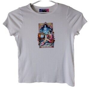 My Gothic Girl Shirt Women's 2XL White True Crime Junkie Whimsy Goth Street Wear